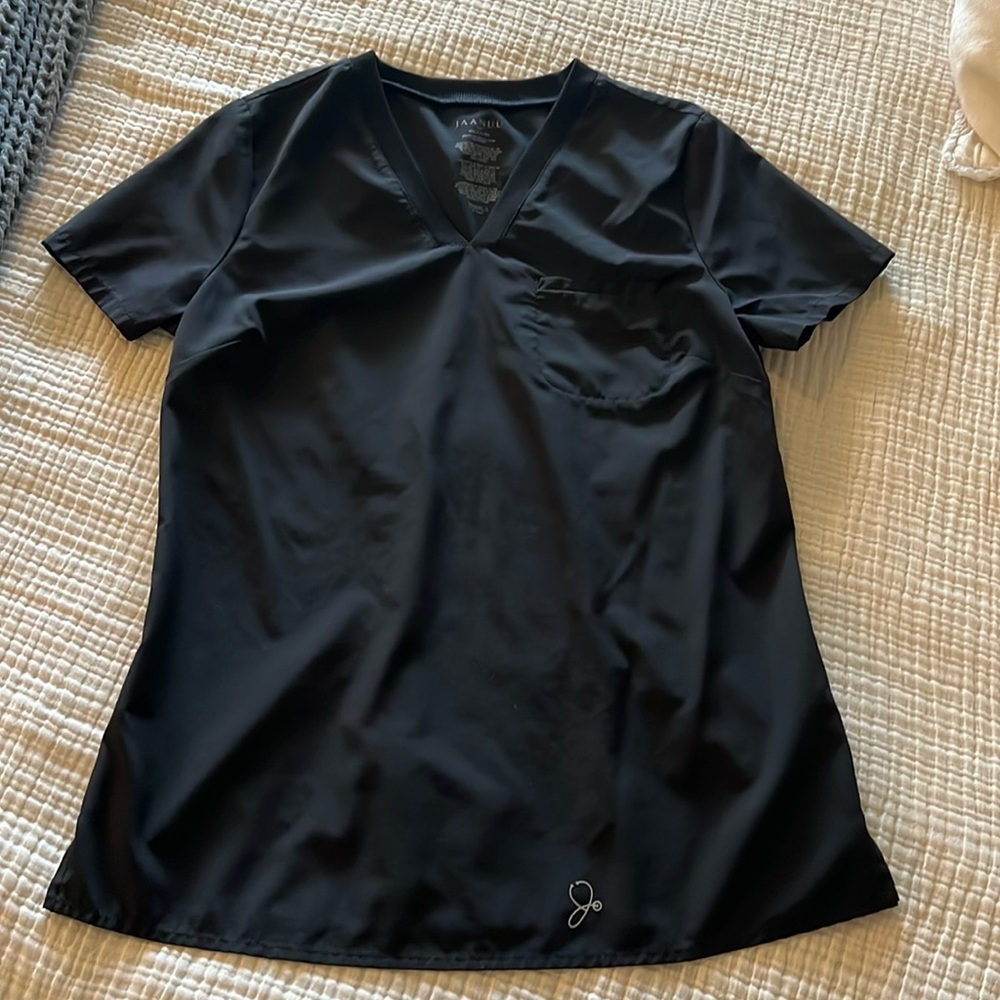 COPY - Jaanuu XS Black Scrub Top